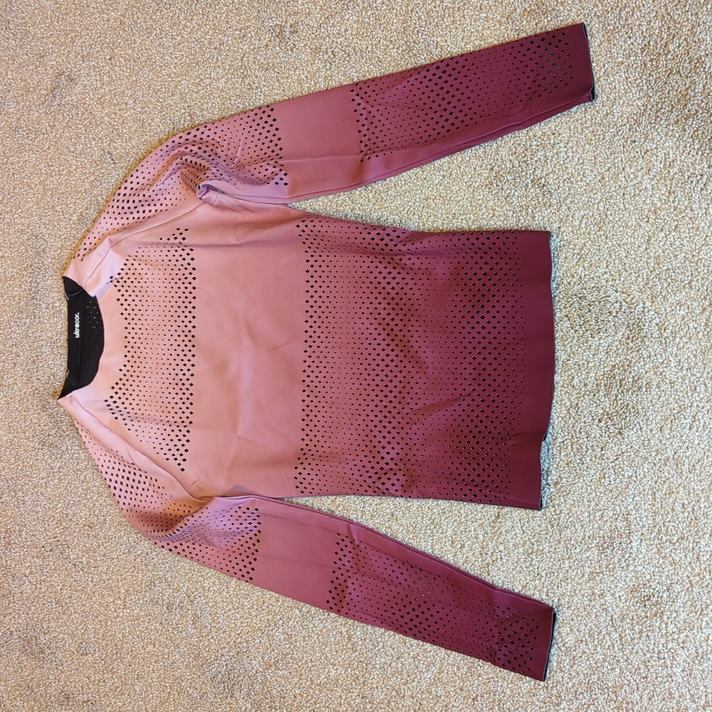 Ultracor Velocity Silk Ultramesh Long Sleeve Top Gradient Blush